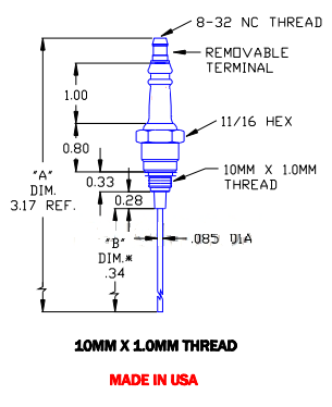 Flame Rod Replacement for Auburn I-10-30 - DDignition