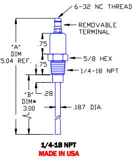 Flame Rod Replacement for Auburn FRS4 3 and Crown CA431 - DDignition