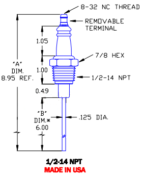 Flame Rod Replacement for Auburn I-6-6 and Crown CA141 - DDignition