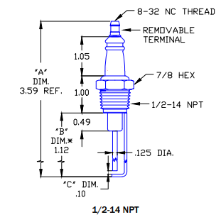 Gas Igniter Replacement for Auburn I-64-4 and Crown CA478 - DDignition
