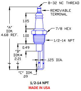 Gas Igniter Replacement for Auburn I-64-7and Eclipse 11576 - DDignition