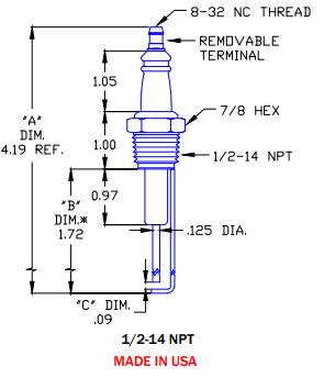 Gas Igniter Replacement for Auburn I-25 and Eclipse 10089 - DDignition