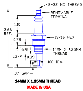 Gas Igniter Replacement for Auburn I-31, Crown CA505, Eclipse 17071 and Maxon 18075 - DDignition