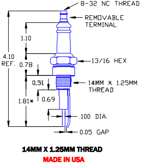 Gas Igniter Replacement for Auburn I-32, Champion F121501, Crown CA515 and Eclipse 11974 - DDignition