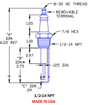 Gas Igniter Replacement for Auburn I-25-3 and Crown CA231 - DDignition