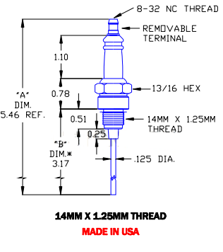 Flame Rod Replacement for Auburn I-143 and Crown CA503 - DDignition